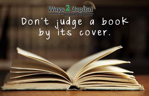 you can't judge a book by its cover